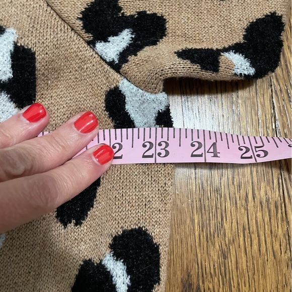 Chico's Animal Print Hooded Close Front Cardigan Duster Size 3 or XL 16 - Picture 7 of 8